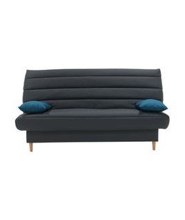Banquette Clic Clac 3 Places - Tissu Anthracite - Style Scandinave - L 190 X P92 Cm - Liv