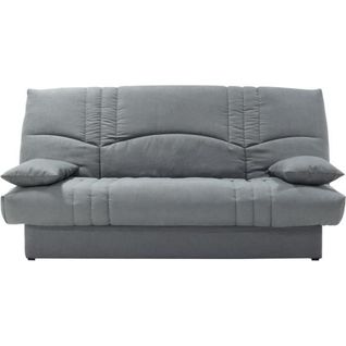 Clic Clac 3 Places Thelma - Tissu Soro Gris Moyen - Couchage 125x190 Cm - L190 X P92 X H96 Cm