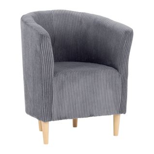 Fauteuil cabriolet MAUD II tissu lincoln gris foncé