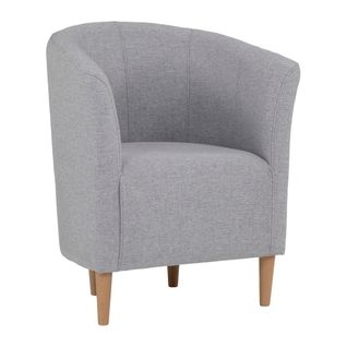 Fauteuil cabriolet MAUD II tissu neve gris clair