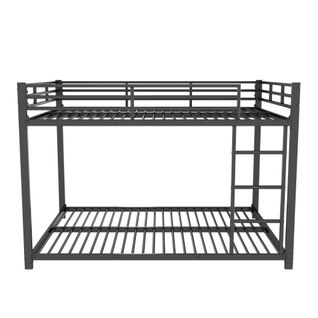 Lit Superposé Pour Enfant 140x200cm En Fer - Noir