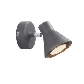 Applique Murale Luminaire Eik  Métal Gris H. 11 Ip20 -intérieur
