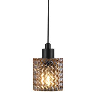 Suspension Hollywood  Verrerie Ambre, H.17.7 - Ip20 - E27 / Intérieur
