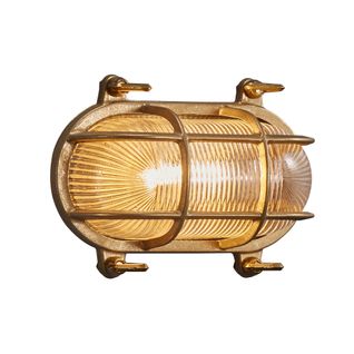 Applique Murale Helford  Brass Laiton, H.12.5 - Ip64 - E27 / Extérieur