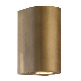 Applique Murale Canto Maxi 2 Brass Laiton, H.17.2 - Ip44 - Gu10 / Extérieur
