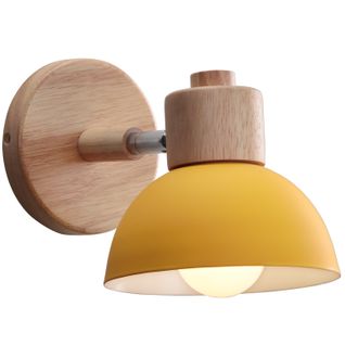 Applique Murale Moderne E27 Lampe Murale Interieur Réglable Pour Chambre Couloir Salon Jaune