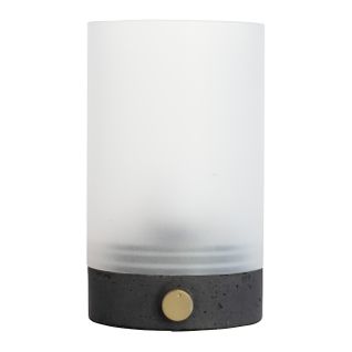 Lanterne En Béton Gris, H 20,5 Cm D 12 Cm - Cozy