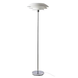 Lampadaire En Métal Blanc Mat, H 146 Cm D 45 Cm - Dl45