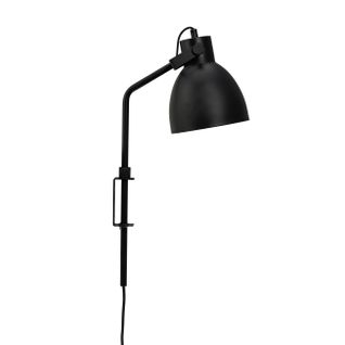 Applique En Métal Noir Mat, H 48,5 Cm D 15 Cm - Coast