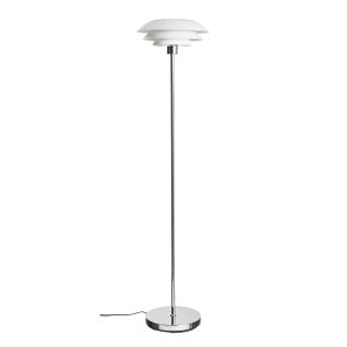 Lampadaire En Métal Blanc Mat, H 133 Cm D 31 Cm - Dl31