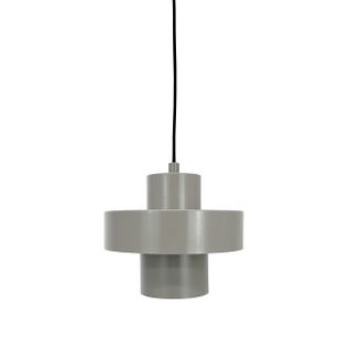 Suspension En Métal Gris, H 16,5 Cm D 20 Cm Stoke