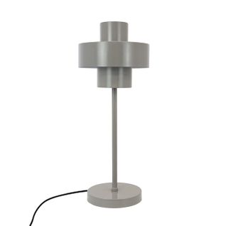 Lampe à Poser En Métal Gris, H 49,5 Cm D 20 Cm Stoke