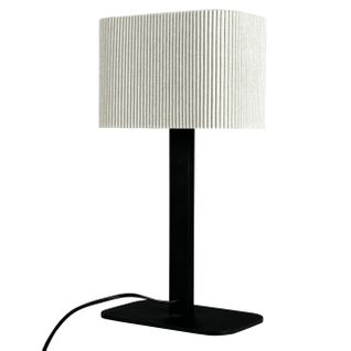 Lampe à Poser En Métal Et Tissu H39 Cm D12 Cm - Calix