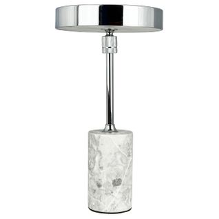 Lampe à Poser En Métal Chrome, H 25 Cm D 14 Cm - Starlight