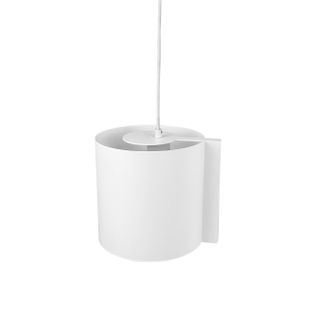 Suspension En Métal Blanc Mat, H 20 Cm D 19 - Wum