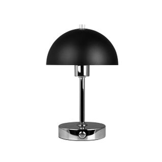 Lampe à Poser Métal Noir/chrome, H 23cm D 15cm - Malmö