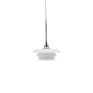 Suspension En Verre Et Chrome, H37  D20 - Ava