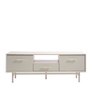 Meuble TV 2 Portes 1 Tiroir En Bois Et Métal L140cm