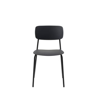 Lot De 4 Chaises En Plastique Et Métal