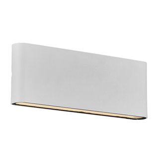 Applique Murale Kinver 26 Aluminium Blanc, H.9 - Ip54 - LED Module / Extérieur