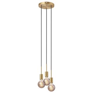 Suspension Paco 3-spot Métal Laiton, H.17.3 - Ip20 - E27 / Intérieur