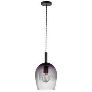 Suspension Uma 18 Verrerie Gris, H.30.5 - Ip20 - E27 / Intérieur