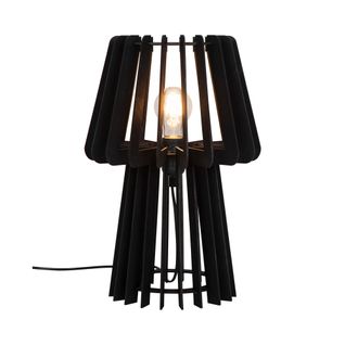 Lampe à Poser Groa  Bois Noir, H.40 - Ip20 - E27 / Intérieur