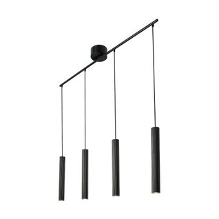 Suspension Vico 4-rail Métal Noir, H.40 - Ip20 - Gu10 / Intérieur