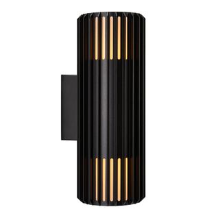 Applique Murale Luminaire Aludra Double Aluminium Seaside Noir H. 33,7 Ip54 -extérieur