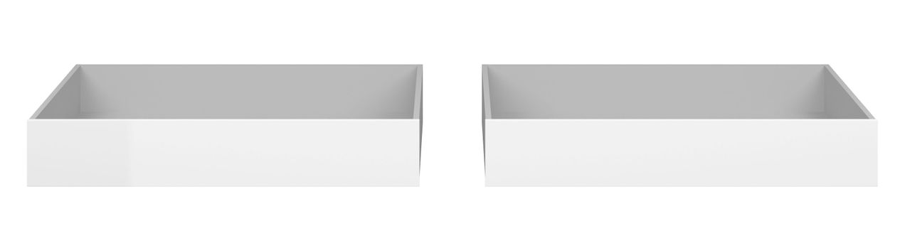 2 tiroirs de rangement pour BEST LAK lit 160x200 cm blanc