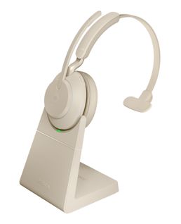 Casque Micro Bluetooth Evolve2 65, Ms Mono Beige