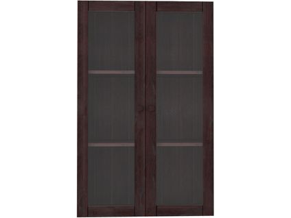 Anita-portes Vitrées Couleur Pin Brun, Lot De 2