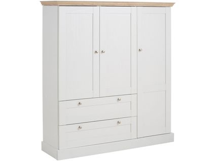 Binz - Armoire 2+1 Portes 2 Tiroirs Chêne