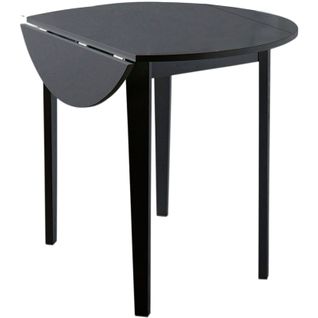 Trend - Table à Manger En Effet Pin Noir 4 Personnes 92x54
