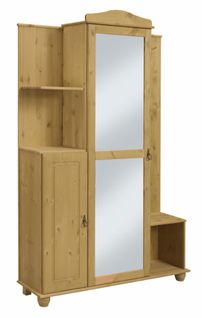 Finca-armoire Compacte Avec Miroir En Pin