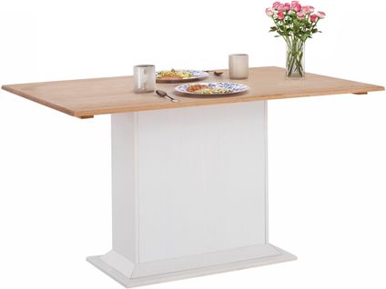 Sara-table à Manger à Plateau Fixe Teinté/blanc