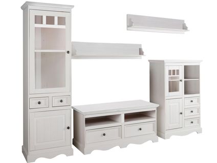 Melissa-mur 5 Unités En Laque Blanche