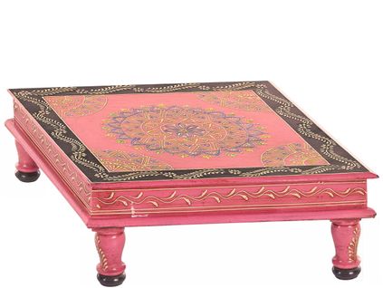 Salim-table basse En Manguier Rose