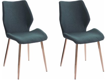 Ayla-chaise 2 Pack En Tissu Vert