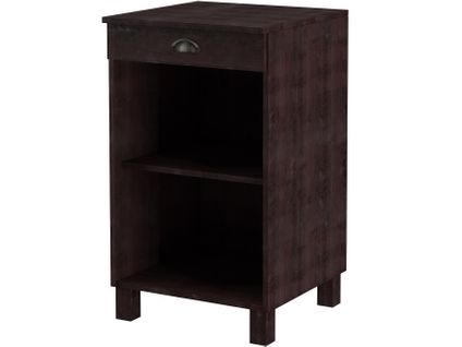 Toscana-armoire 50 Cm 1 Tiroir Pin Marron