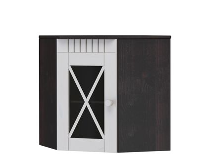 Cornelia-armoire Murale D'angle En Pin Brun