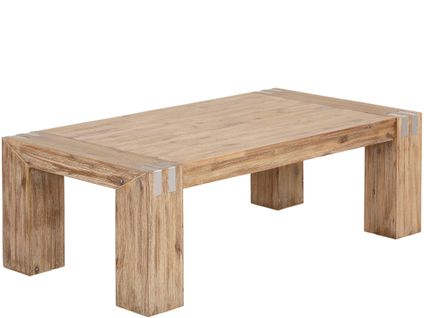 Basano-table Basse 130x70x42 Cm En Bois D'acacia