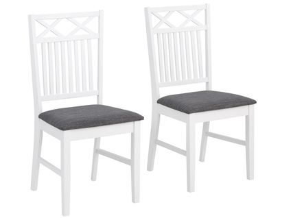 Fullerton - Lot De 2 Chaises De Salle à Manger En Mdf Blanc