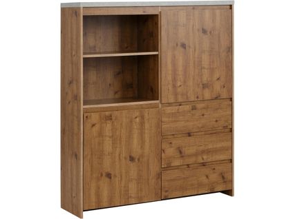 Maribo-buffet Haut En Mdf Marron