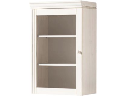 Anita-armoire Murale Avec 1 Portes Vitrées En Pin Blanc