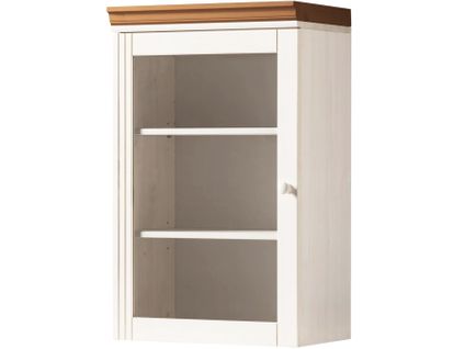 Anita-armoire Murale Avec 1 Portes Vitréesen En Pin Miel