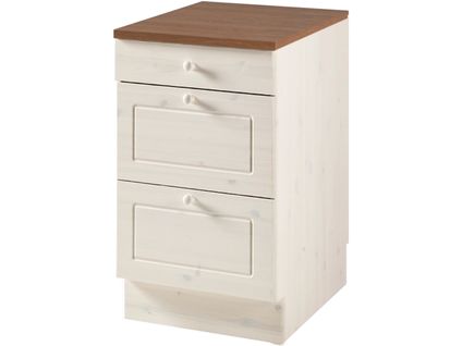 Anita-armoire Avec 2+ 1 Tiroir En Pin Blanc