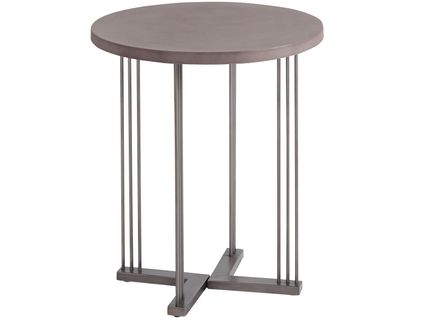 Steph-table D'appoint 50x60 Cm En Métal Noir
