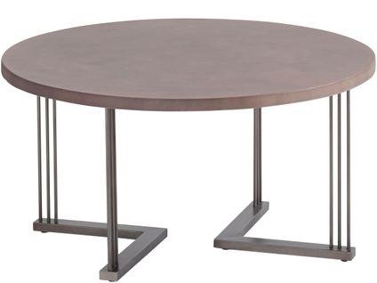 Steph-table Basse 80 Cm En Métal Noir