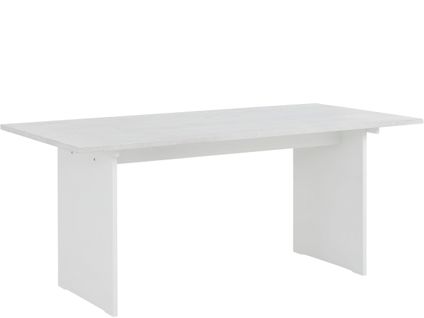 Morgan-table De Salle à Manger 180 Cm 8 Couverts En Pin Blanc